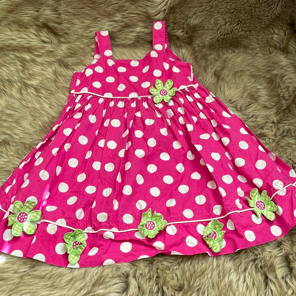 Pink Dots Dress - 3t